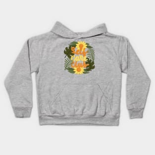 self care club Kids Hoodie